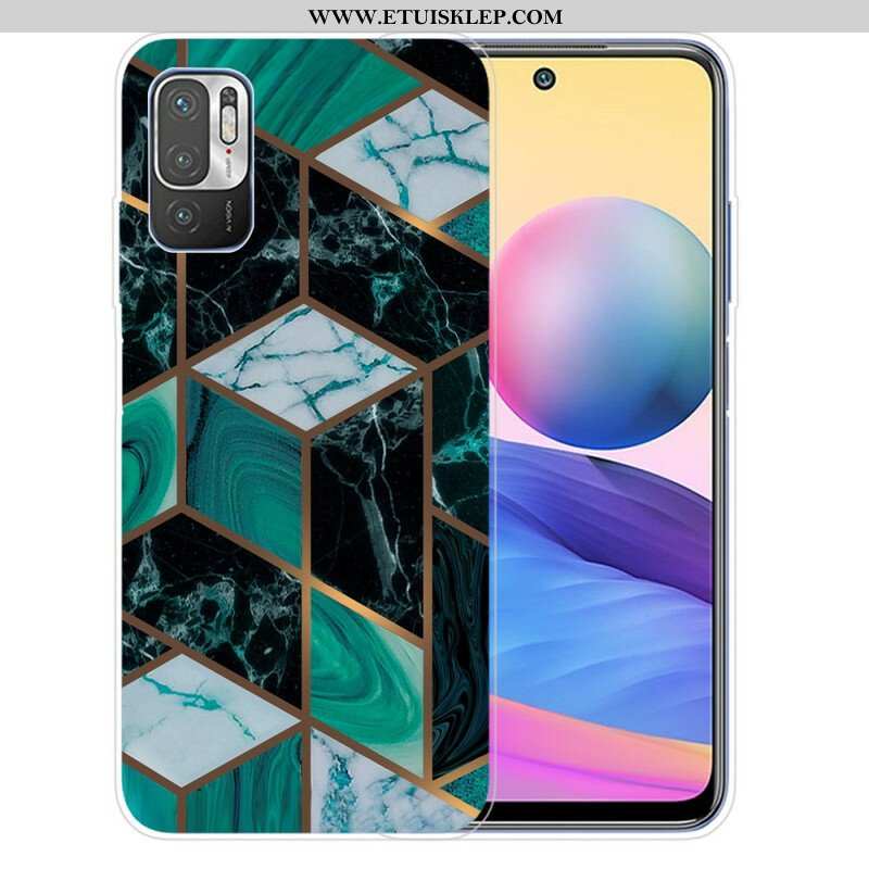 Etui do Xiaomi Redmi Note 10 5G Geometryczny Marmur